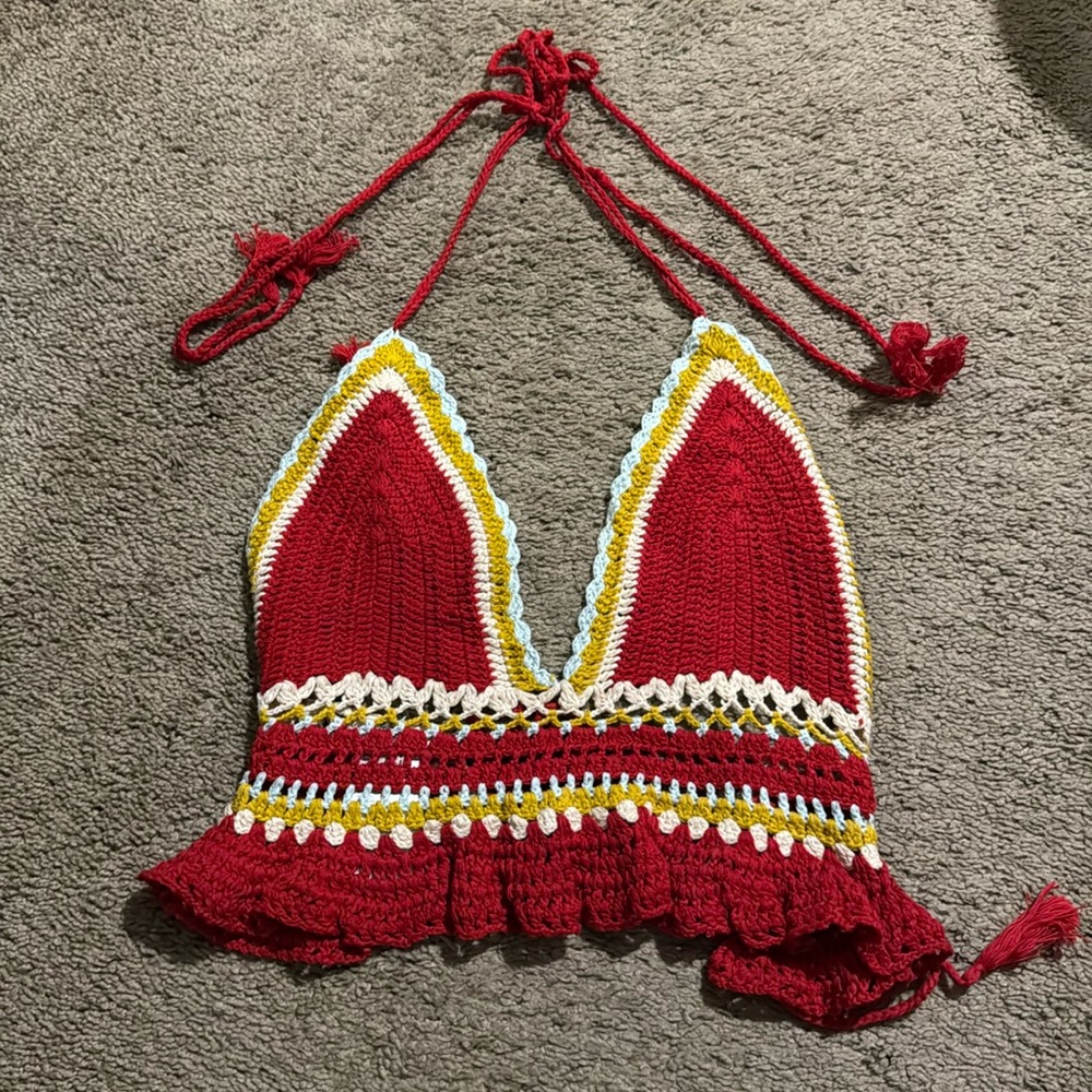 Free people crochet top